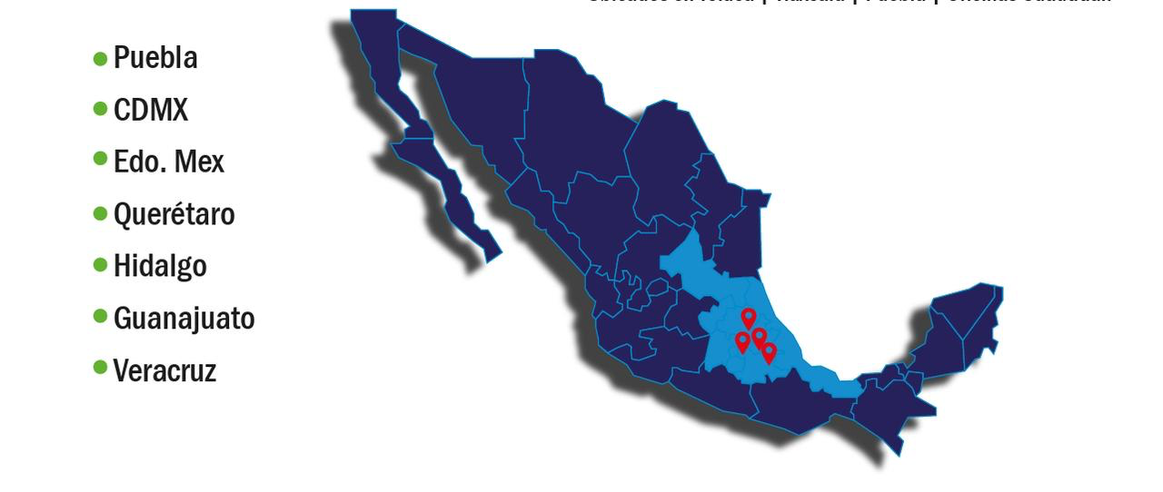 Mapa de alcance